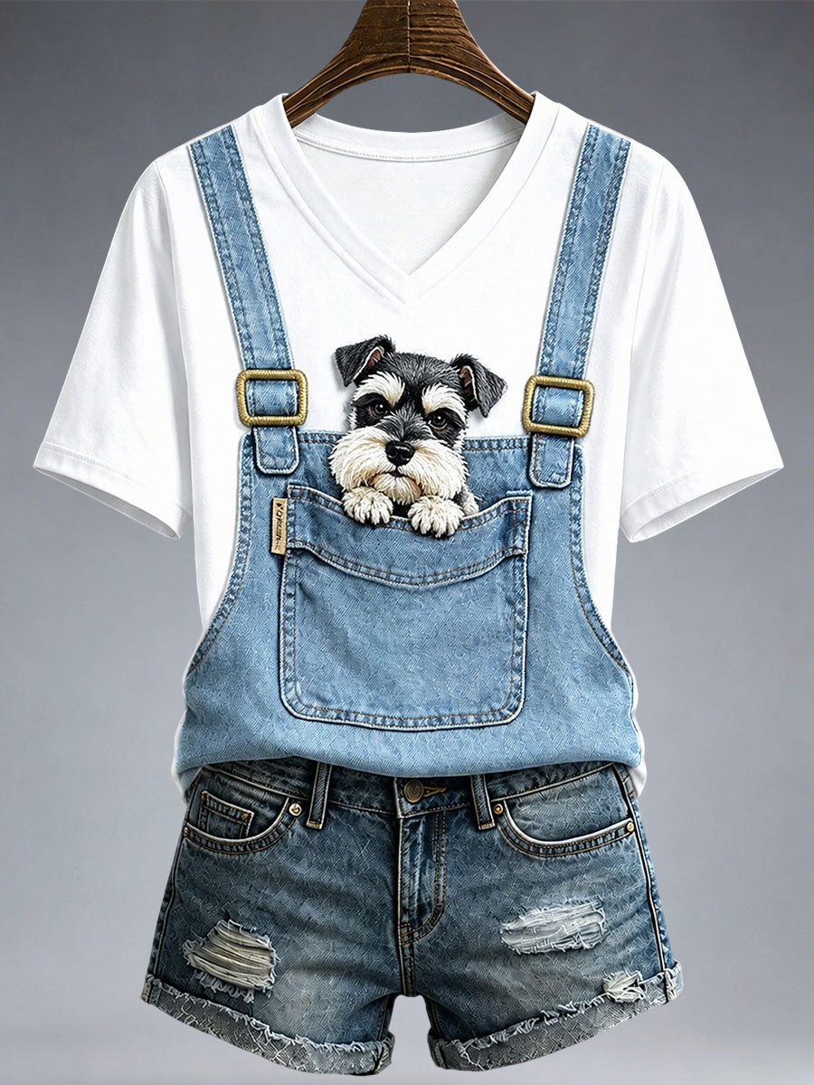 Women's Lovely Schnauzer T-Shirt