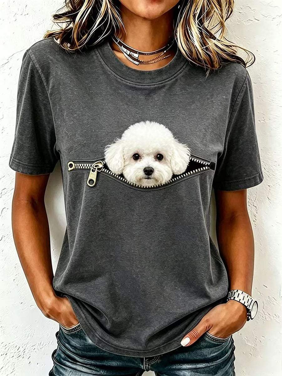 Women's Lovely Poodle T-Shirt