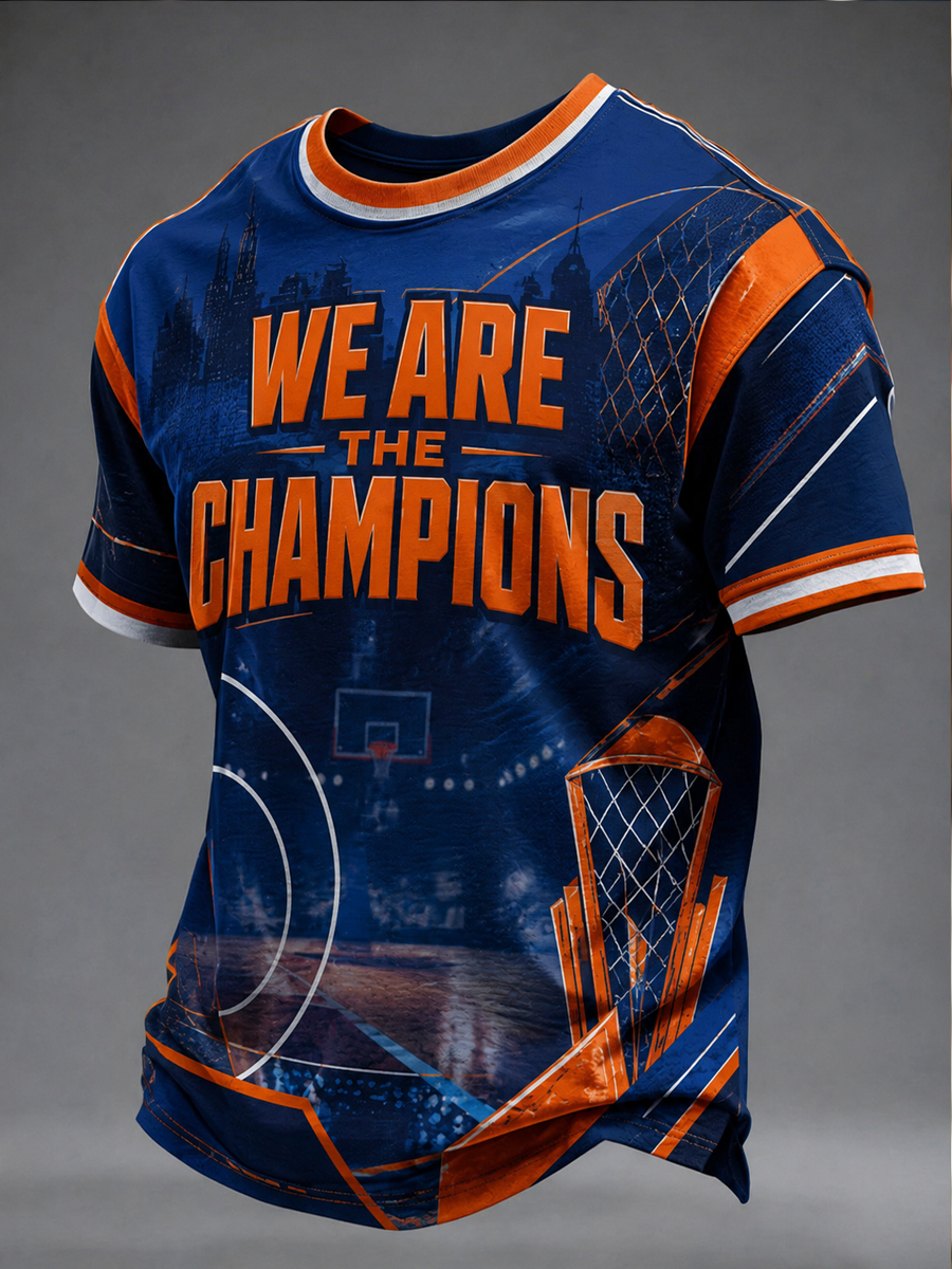 Men's WE ARE THE CHAMPIONS short sleeves t-shirt