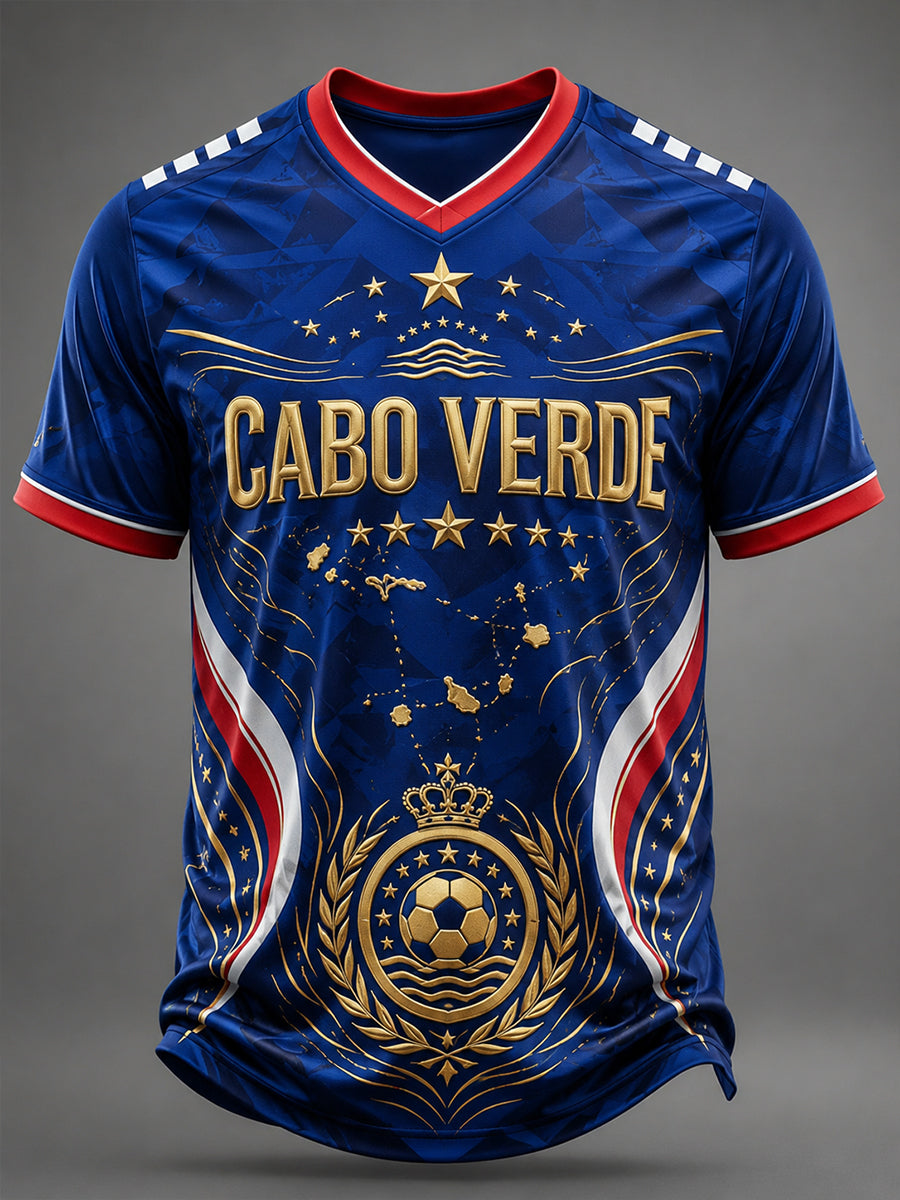 Men's Cape Verde Football V-neck T-shirt