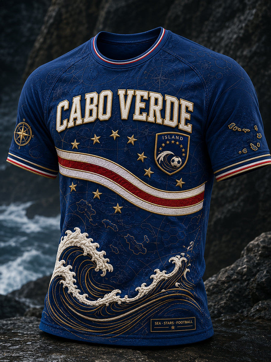 Men's Cape Verde Football Short Sleeve T-Shirt