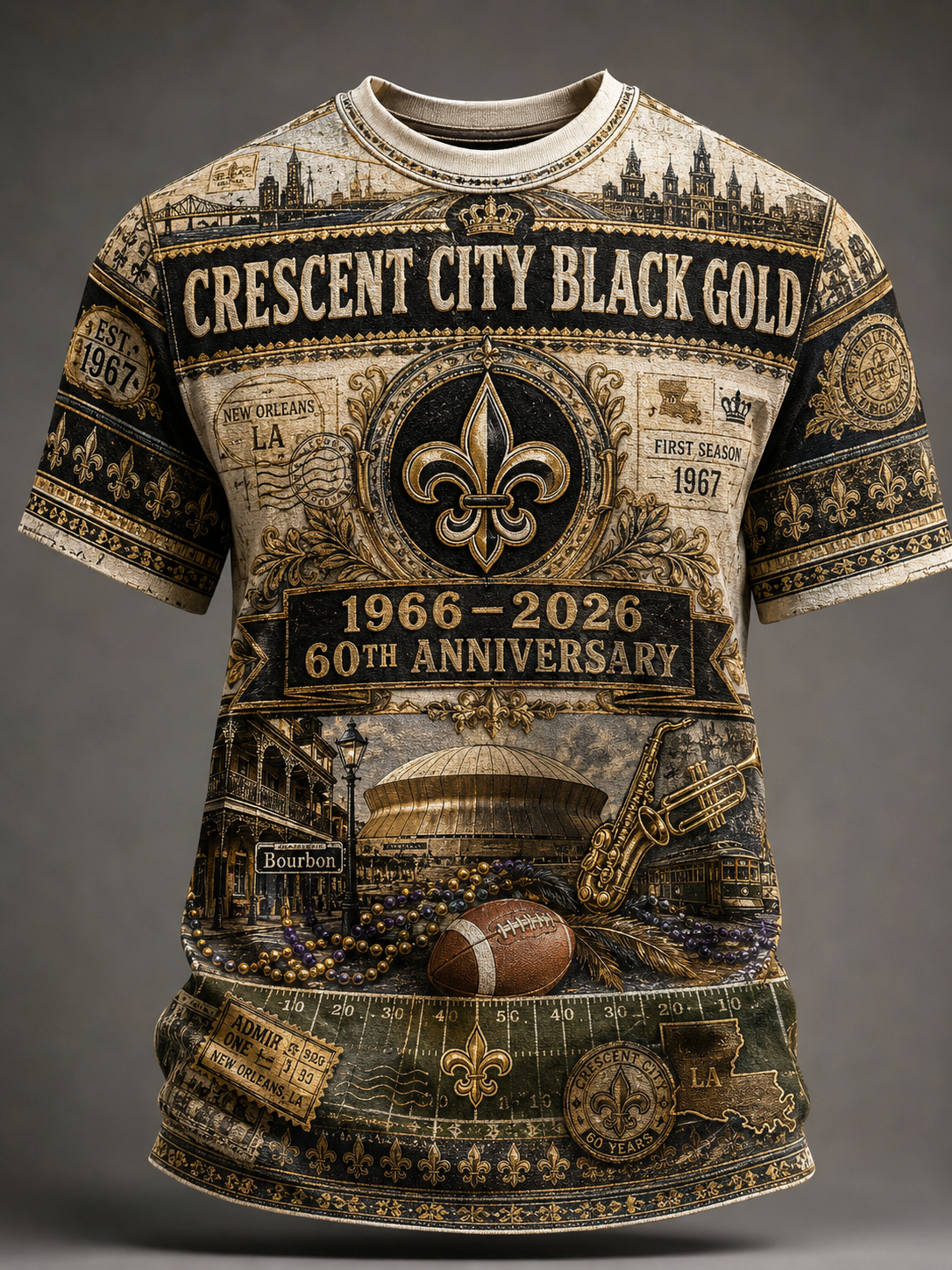 Men's New Orleans Saints Short Sleeves T-Shirt