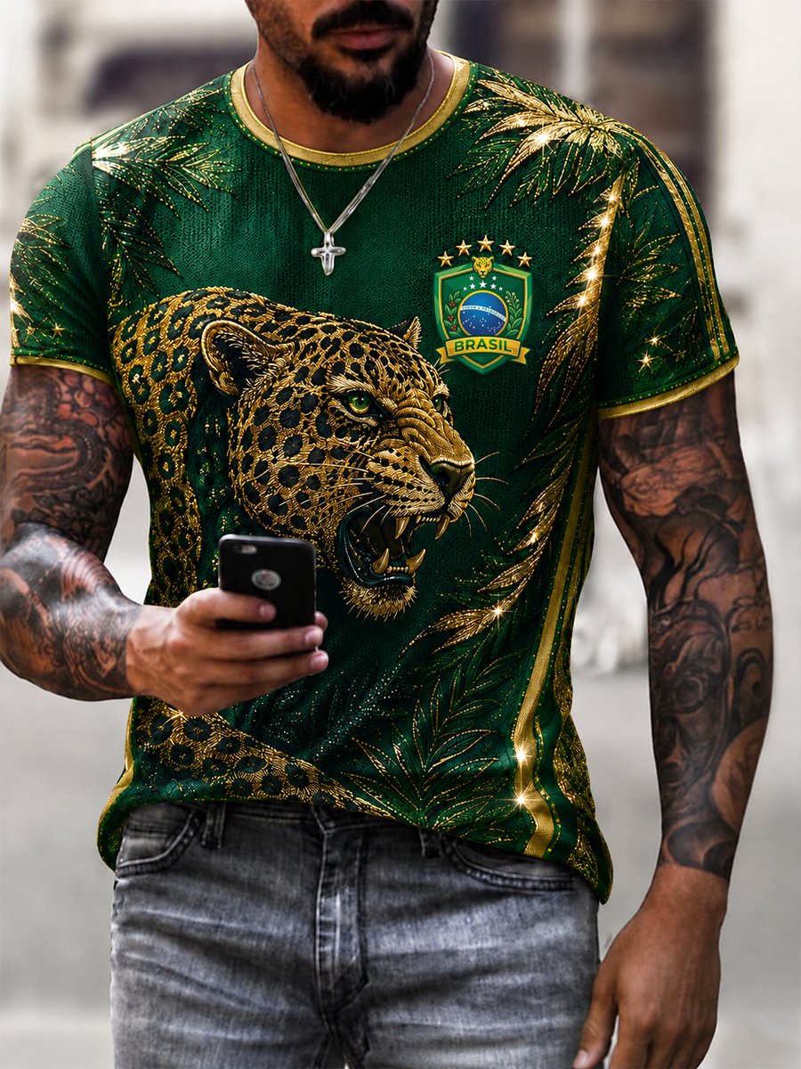 Men's BRASIL Printed short sleeves t-shirt