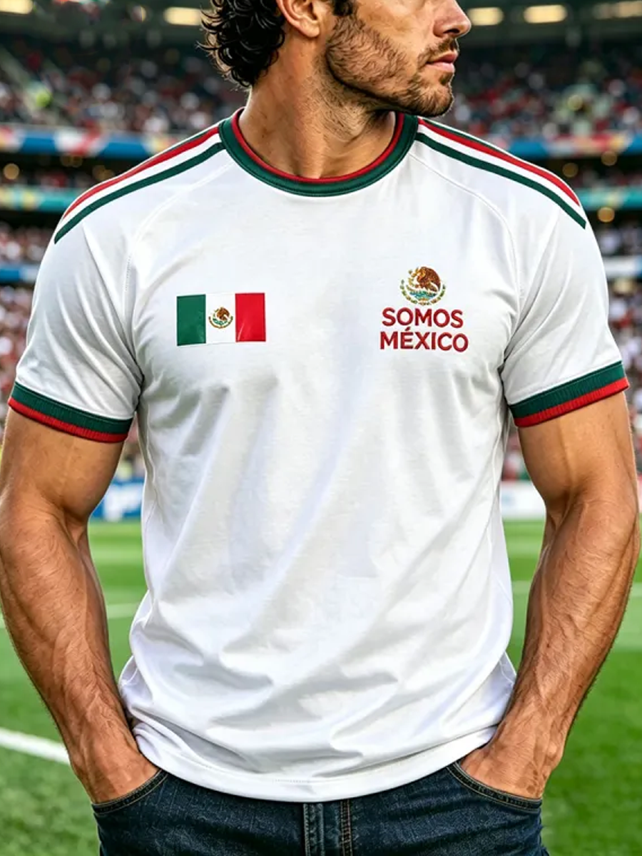 Men's Mexico Printed short sleeve t-shirt