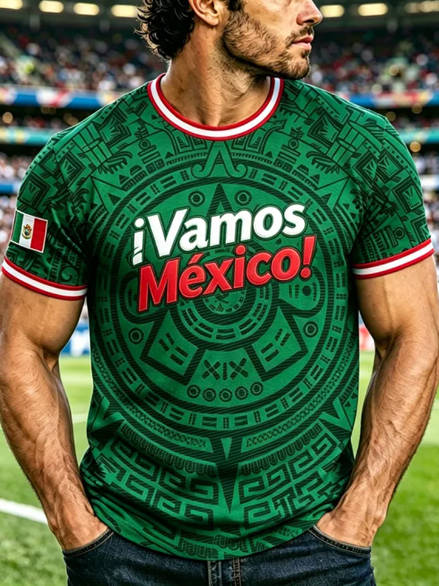 Men's Mexico Printed short sleeves t-shirt