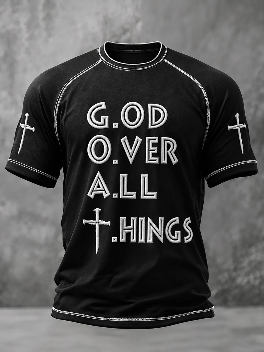 Men's Faith Printed Casual short sleeves t-shirt