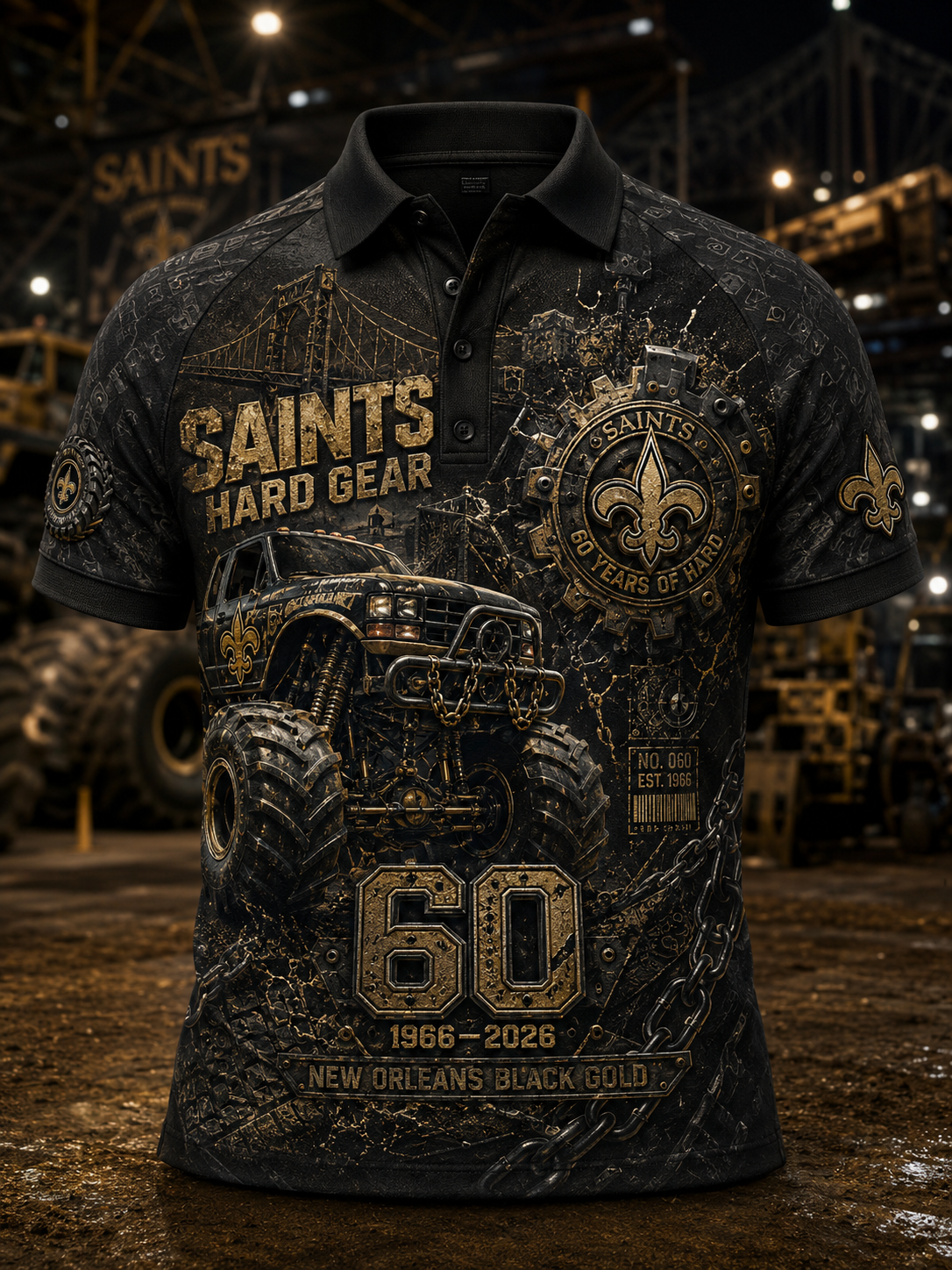 Men's New Orleans Saints Polo Shirt