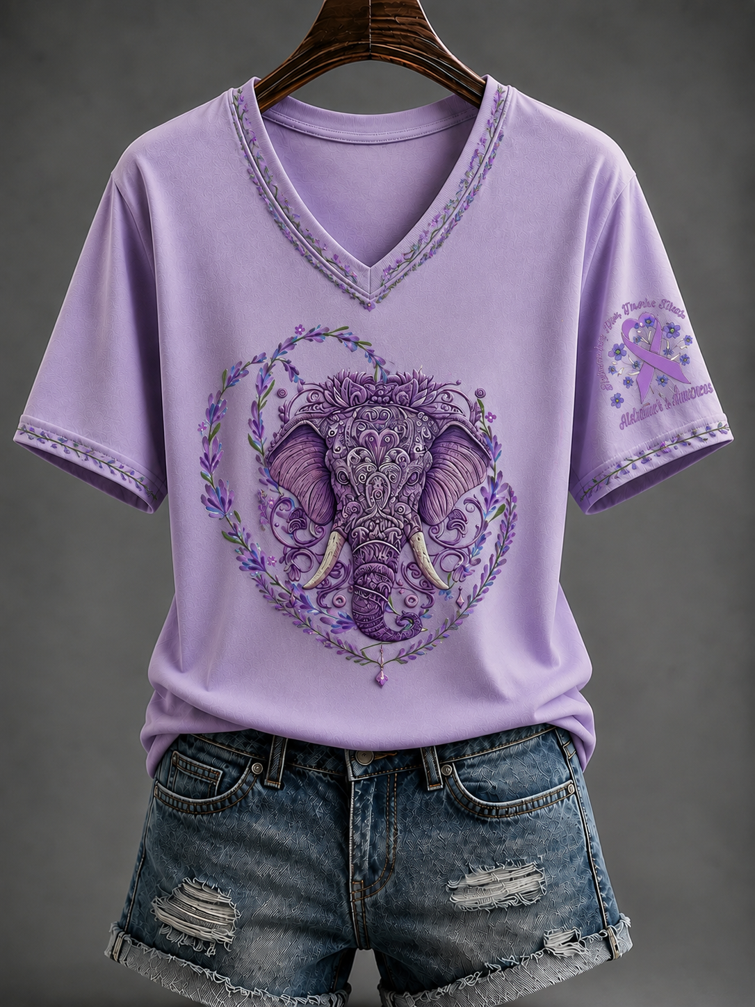 Women's Alzheimer's Disease Short-sleeved T-shirt