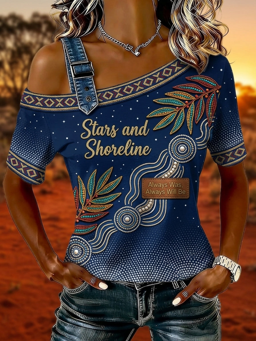 Women's Australia Naidoc Week Off-the-Shoulder T-Shirt