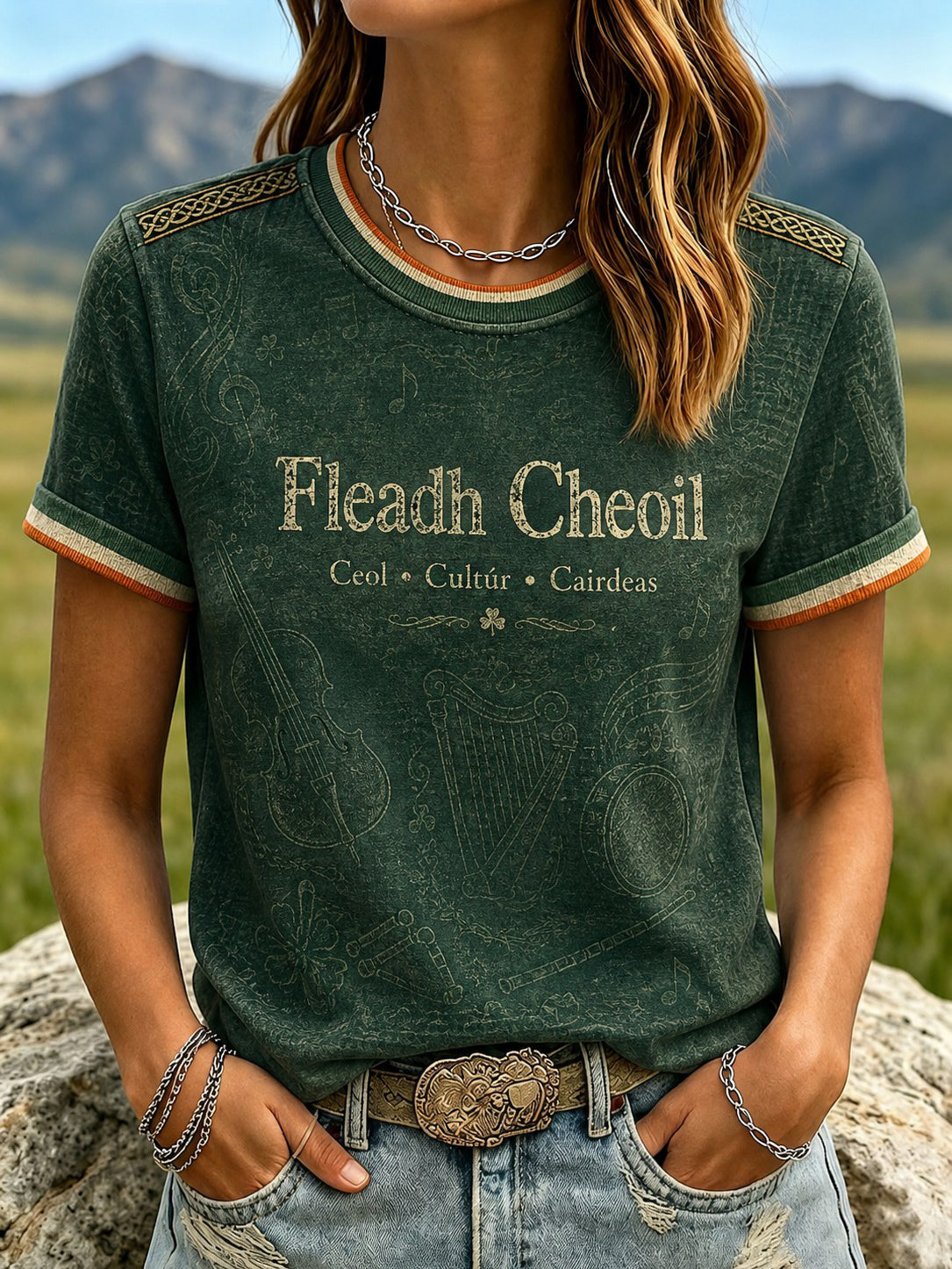 Women's Fleadh Cheoil na hÉireann Printed T-shirt