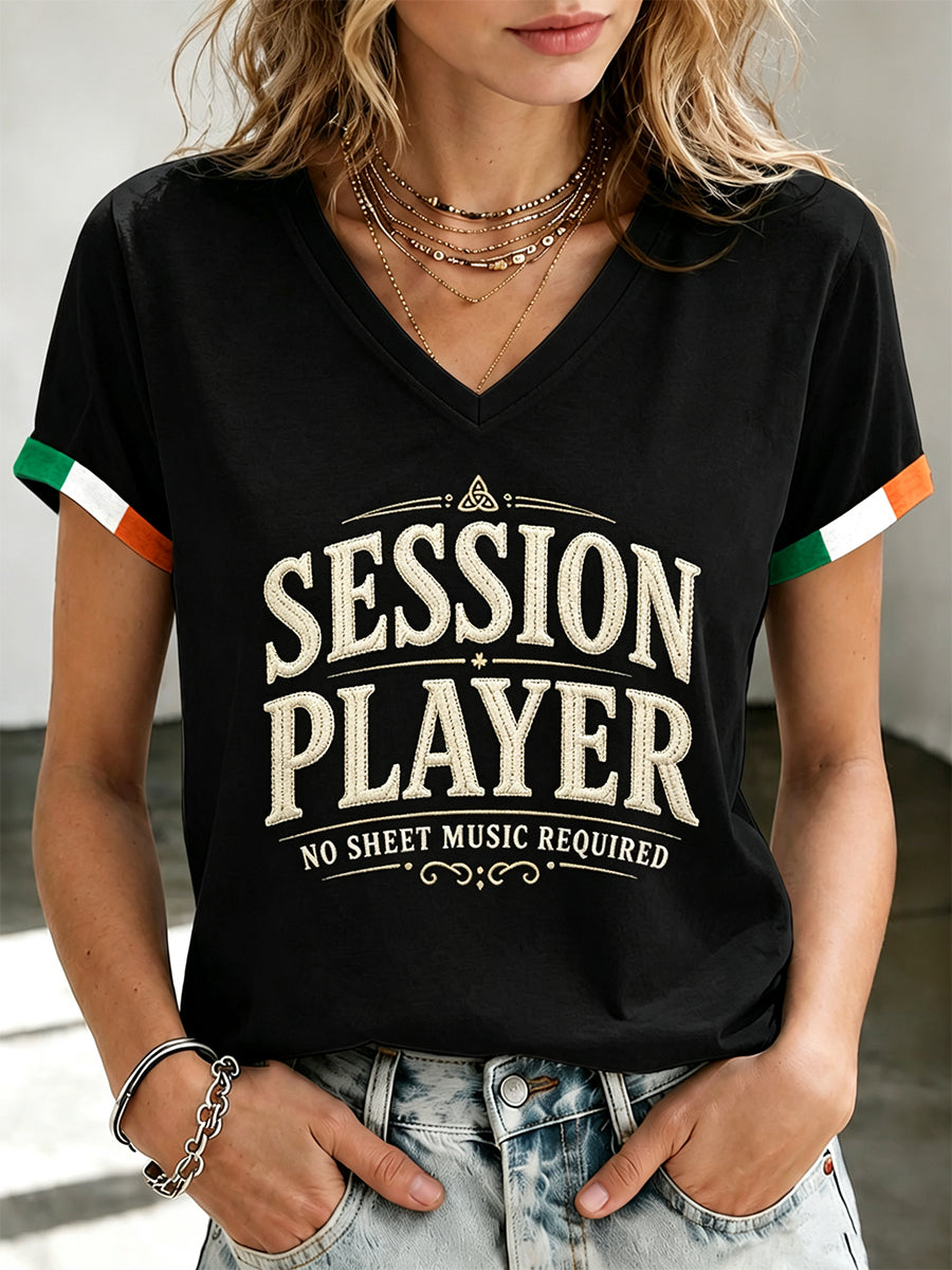 Women's Fleadh Cheoil na hÉireann Print Waffle T-shirt