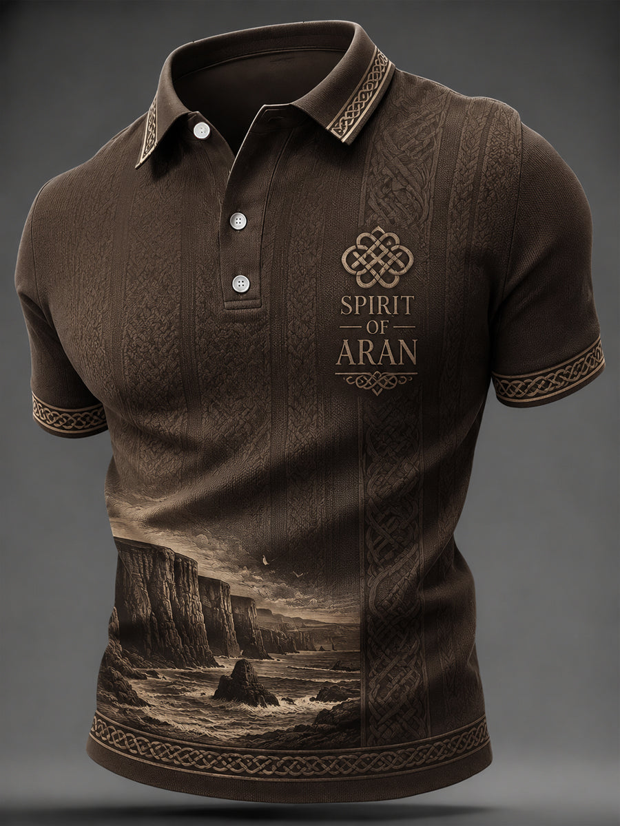 Men's Aran Print Casual Top
