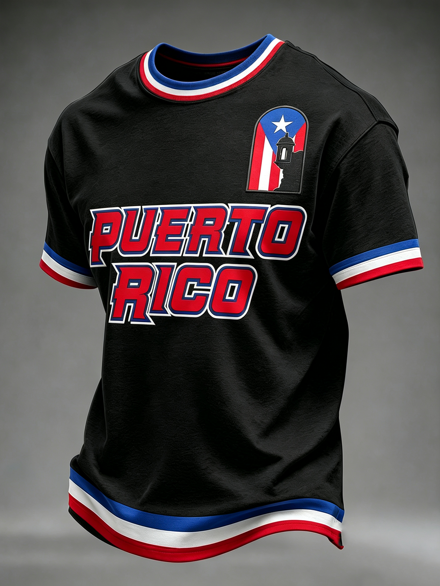 Men's Puerto Rico Printed short sleeves t-shirt