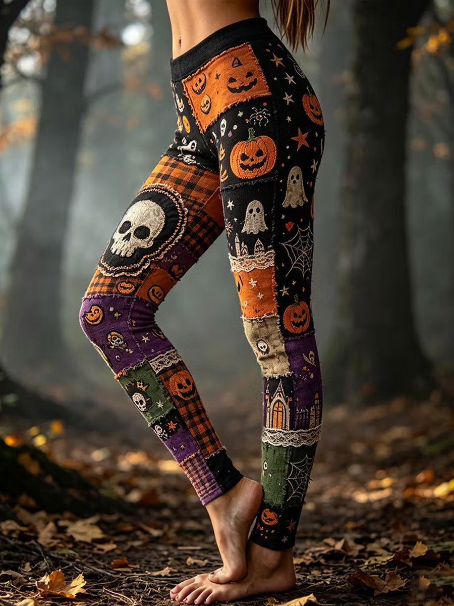 Women's Gothic Style Stretch Leggings