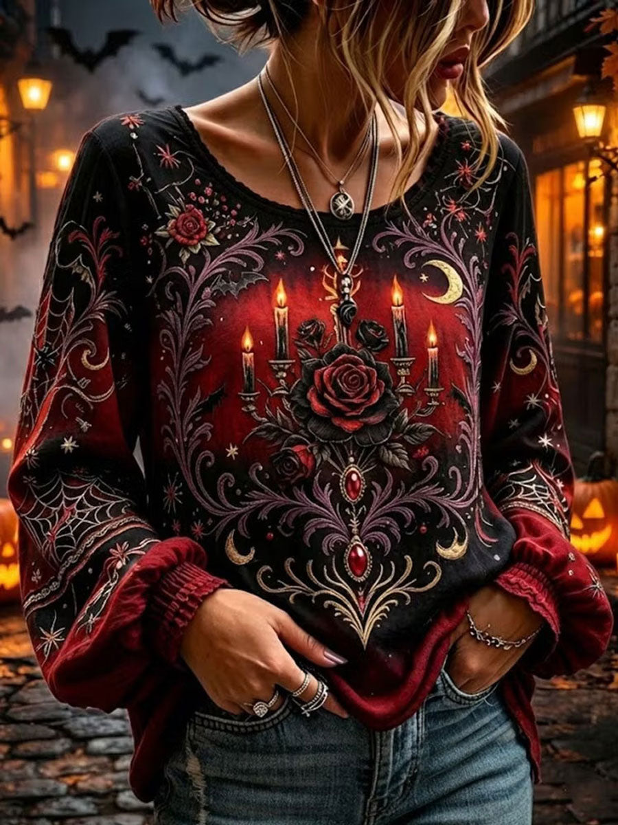 Women's Gothic Style Cotton Linen Shirt