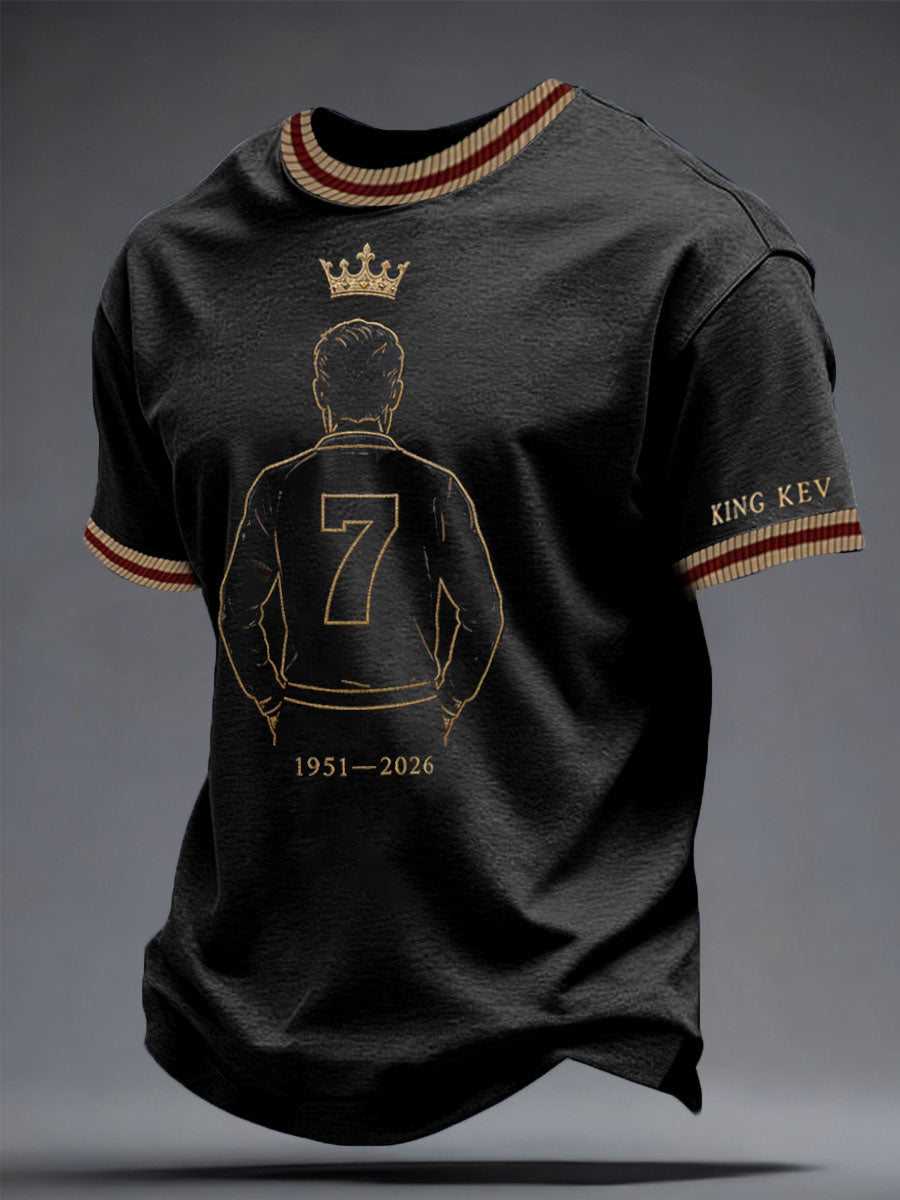 Men's Rip King Kev 7 England Football Lover Printed T-shirt