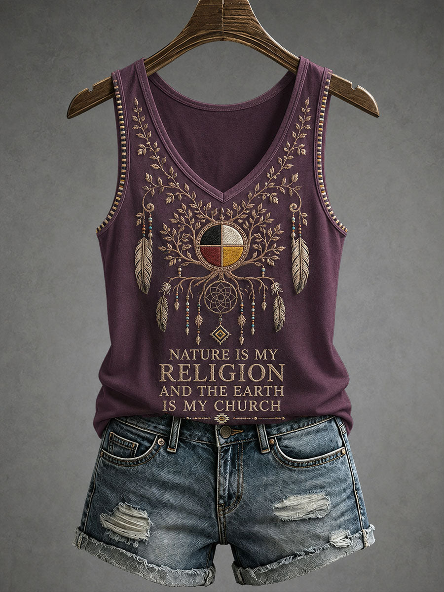 Women's Indigenous Art Tank Top