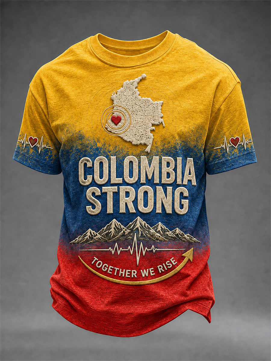 Men's Colombia Strong Print Casual Tee
