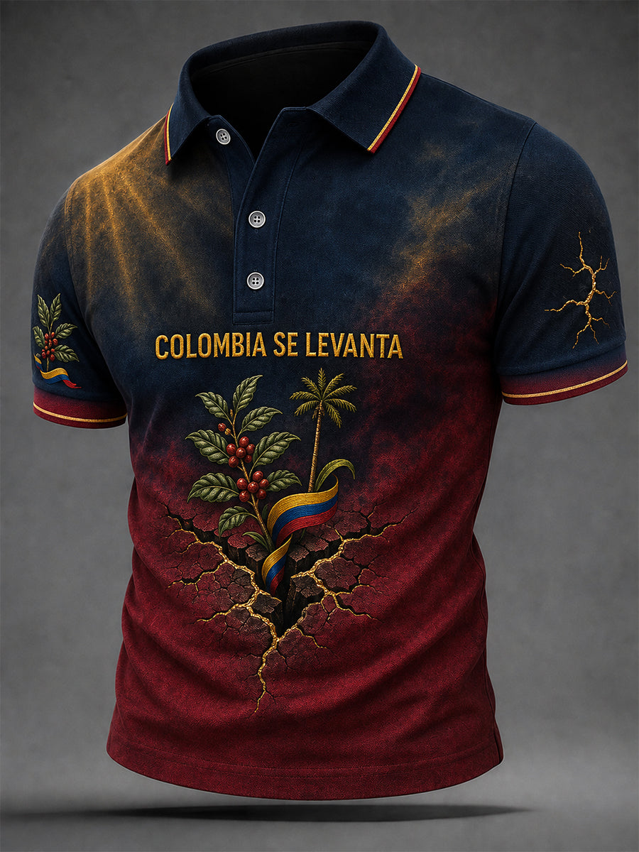Men's Colombia Earthquake Pray For Colombia Print Shirt