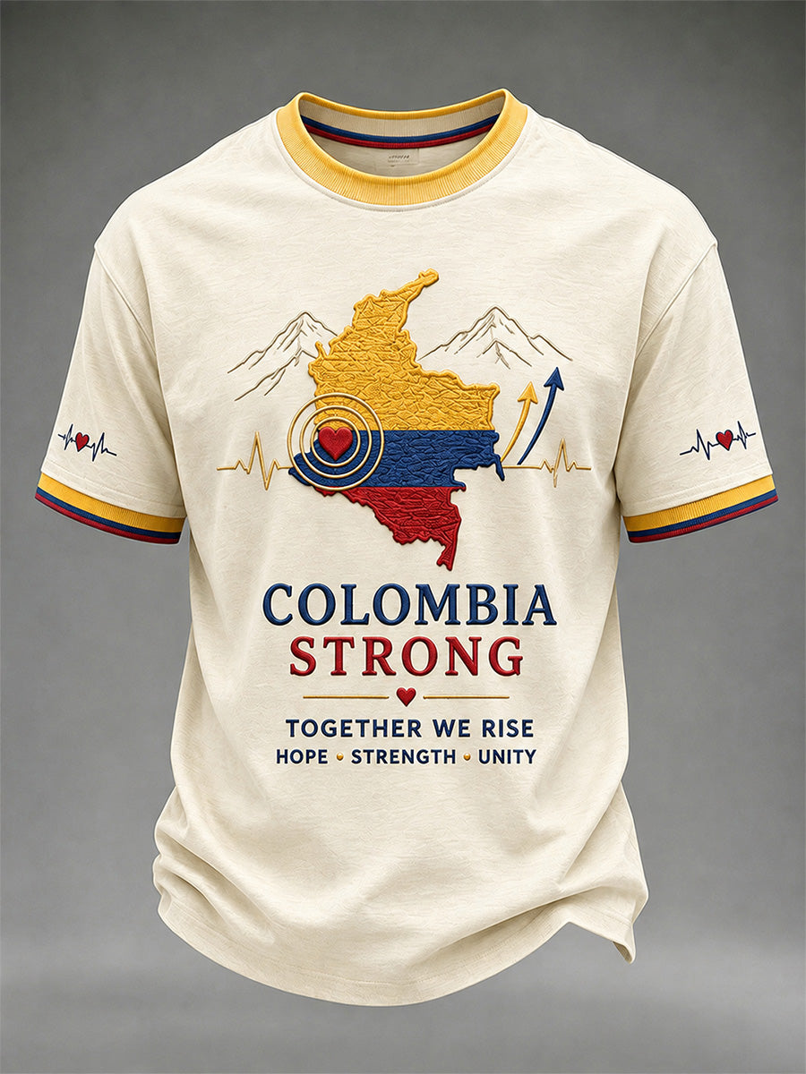 Men's Colombia Strong Print Casual Tee