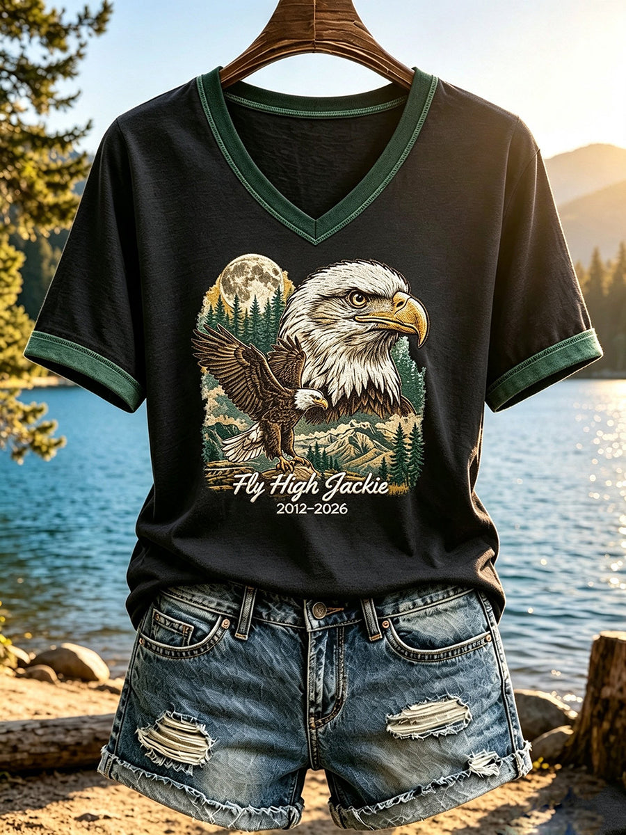 Women's Forever Over Big Bear Fly Free Jackie Print T-shirt