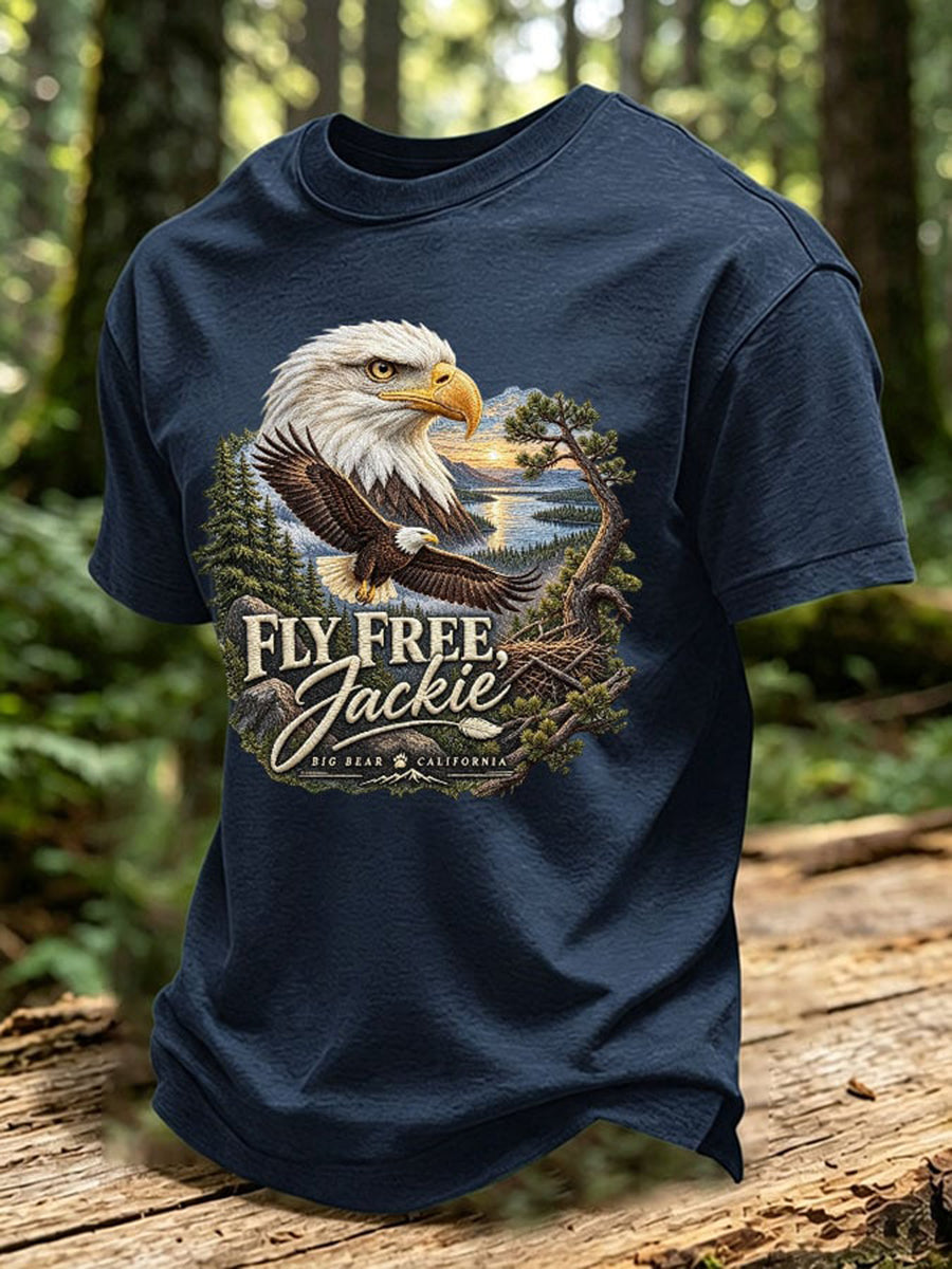 Men's Forever Over Big Bear Fly Free Jackie Print T-shirt