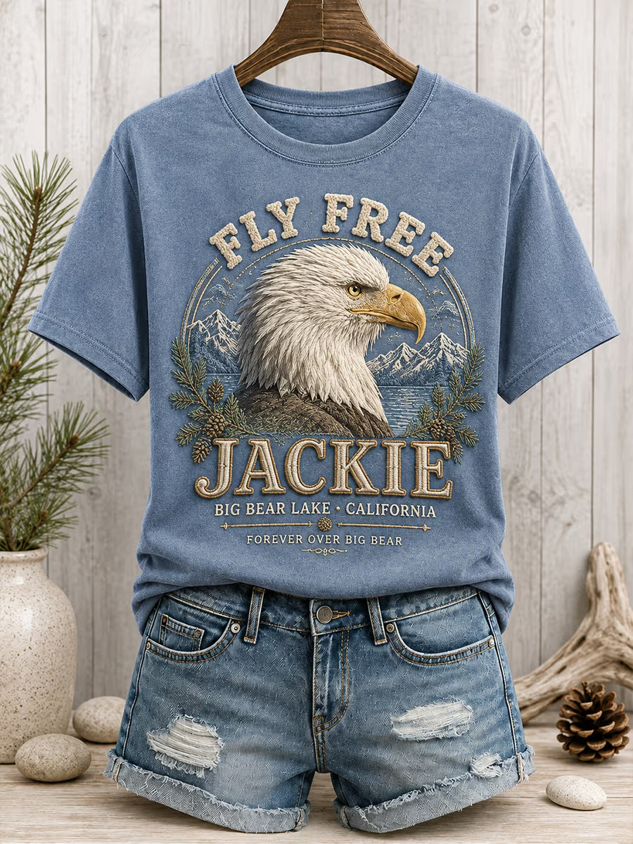 Women's Forever Over Big Bear Fly Free Jackie Print T-shirt