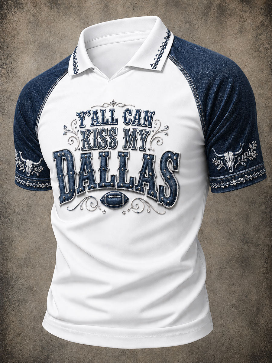 Men's Game Day Football Print Casual T-Shirt