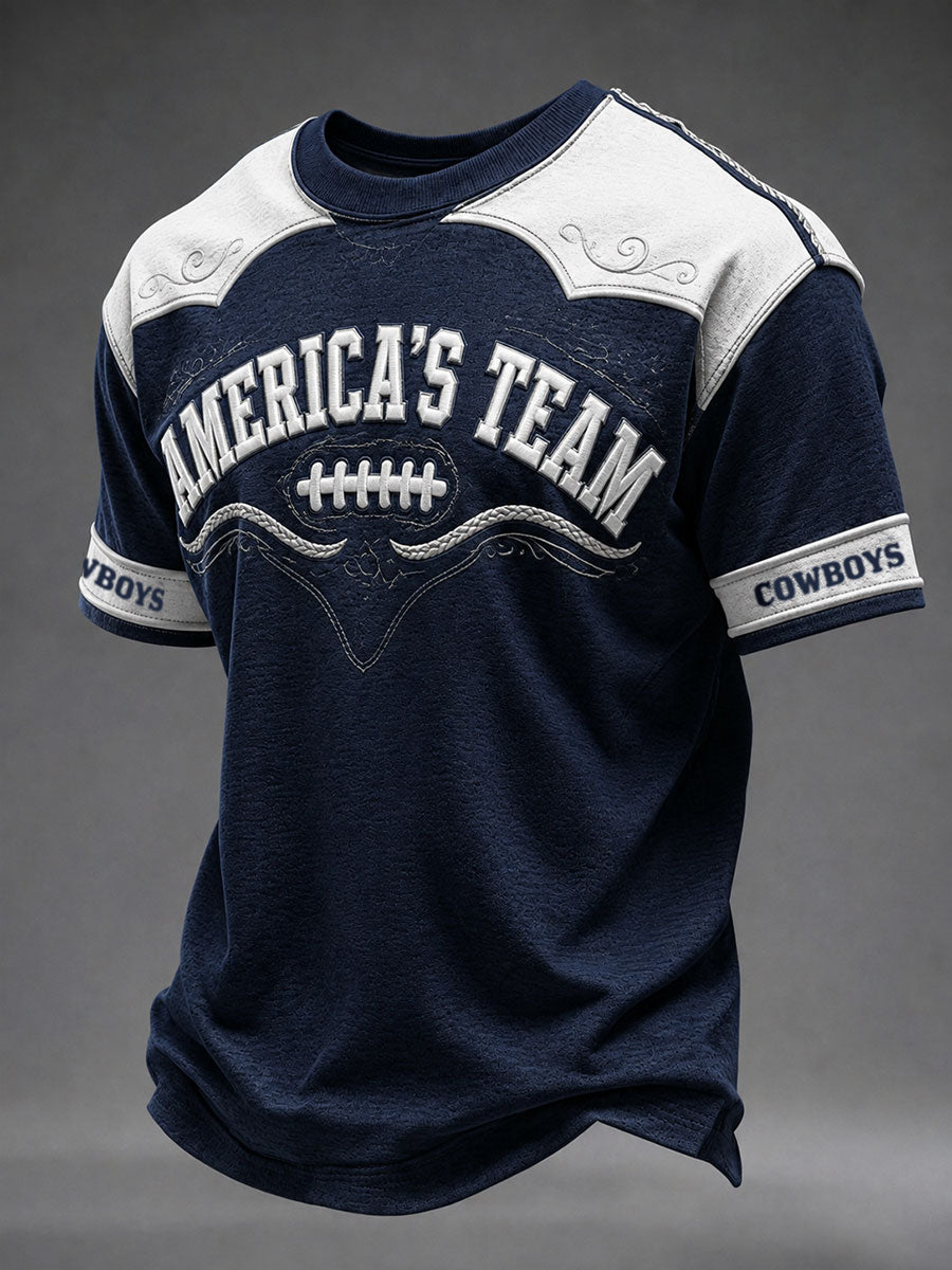 Men's America's Team Cowboys Short Sleeves T-shirt
