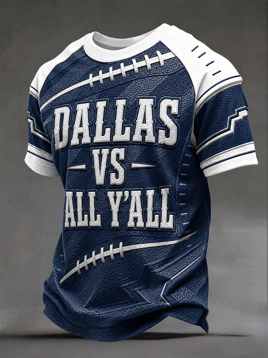 Men's "Dallas vs all y'all" T-shirts