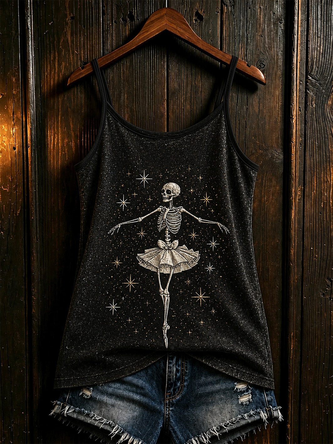 Women's Halloween Skull Pattern Printed Casual Vest