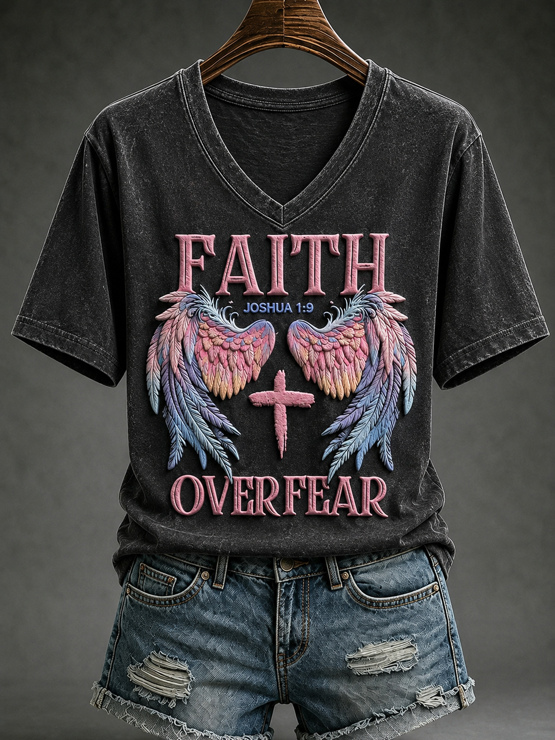 Women's Faith Over Fear Short-sleeved T-shirt