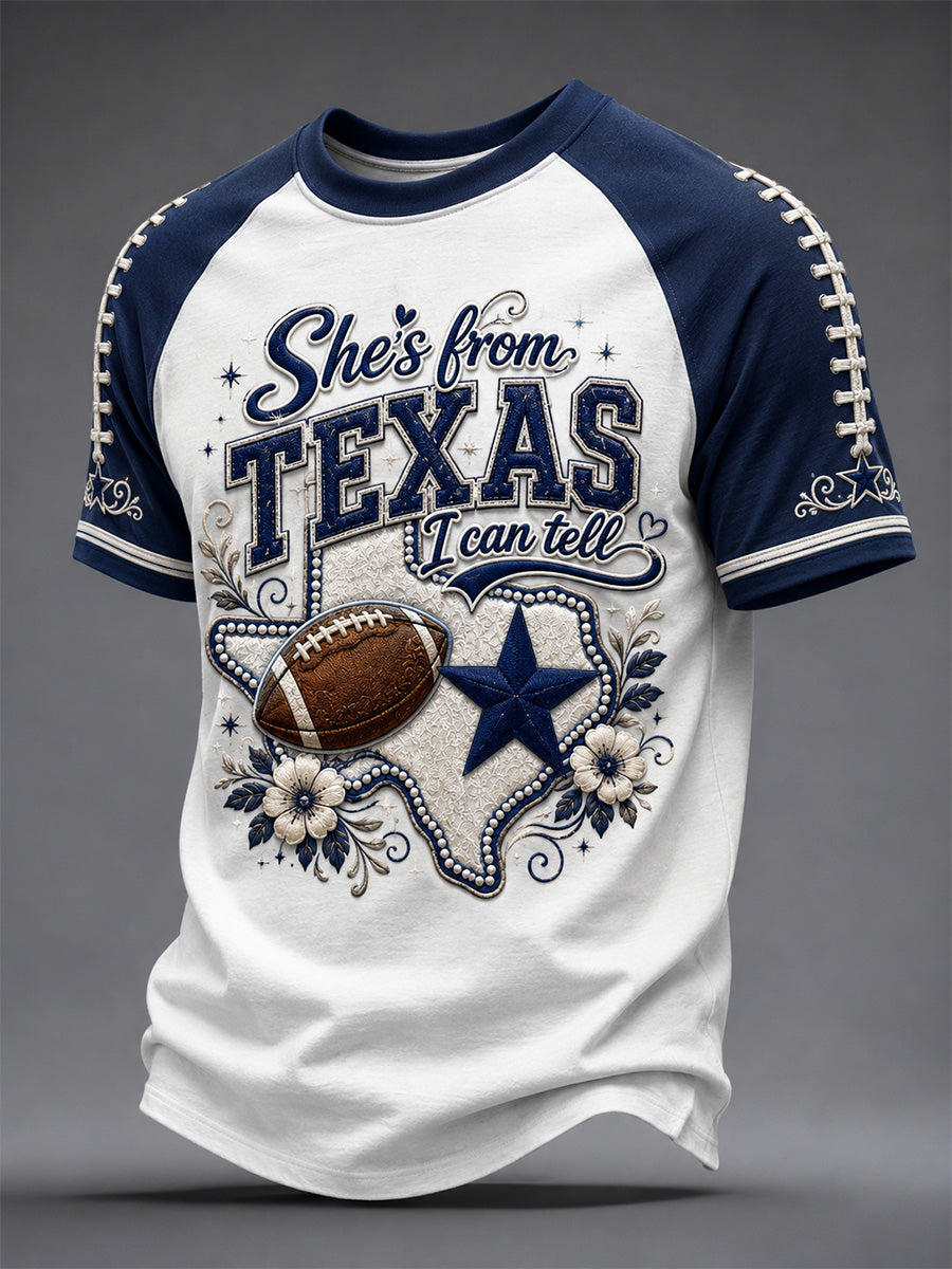 Men's Football Gameday Gift For Football Fans Casual Tee
