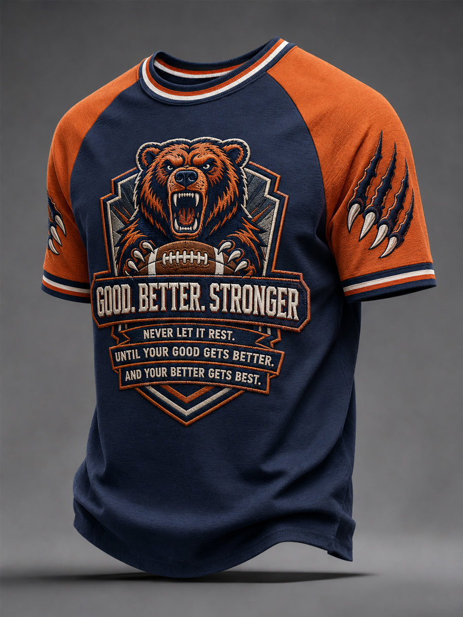 Men's Good Better Stronger Football Gameday Gift For Football Fans Casual Tee