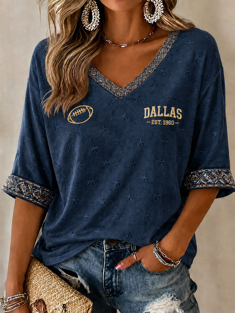 Women's Game Day Football Casual T-Shirt
