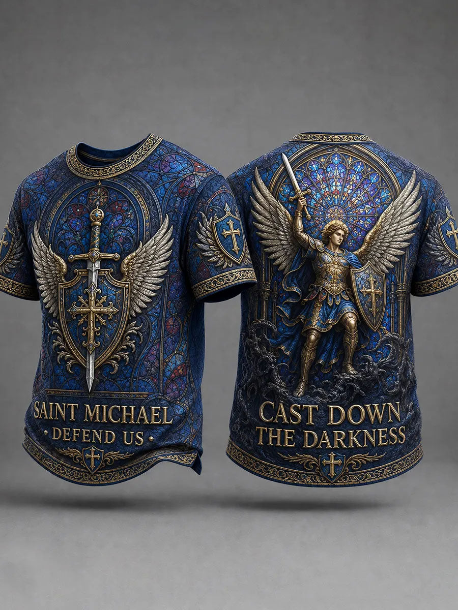Men's Saint Michael The Archangel Short Sleeves T-shirt