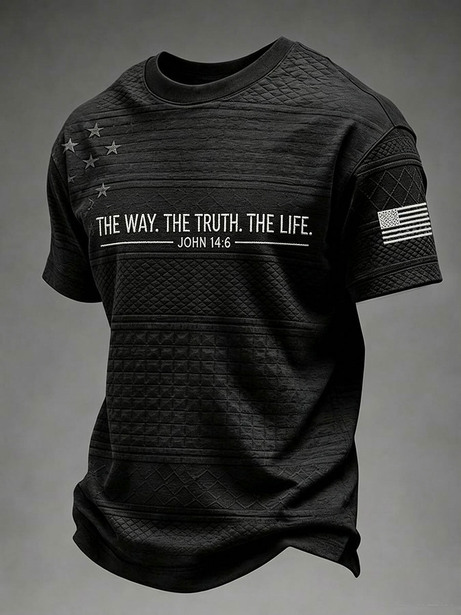 Men's The Way The Truth The Life Short Sleeves T-shirt