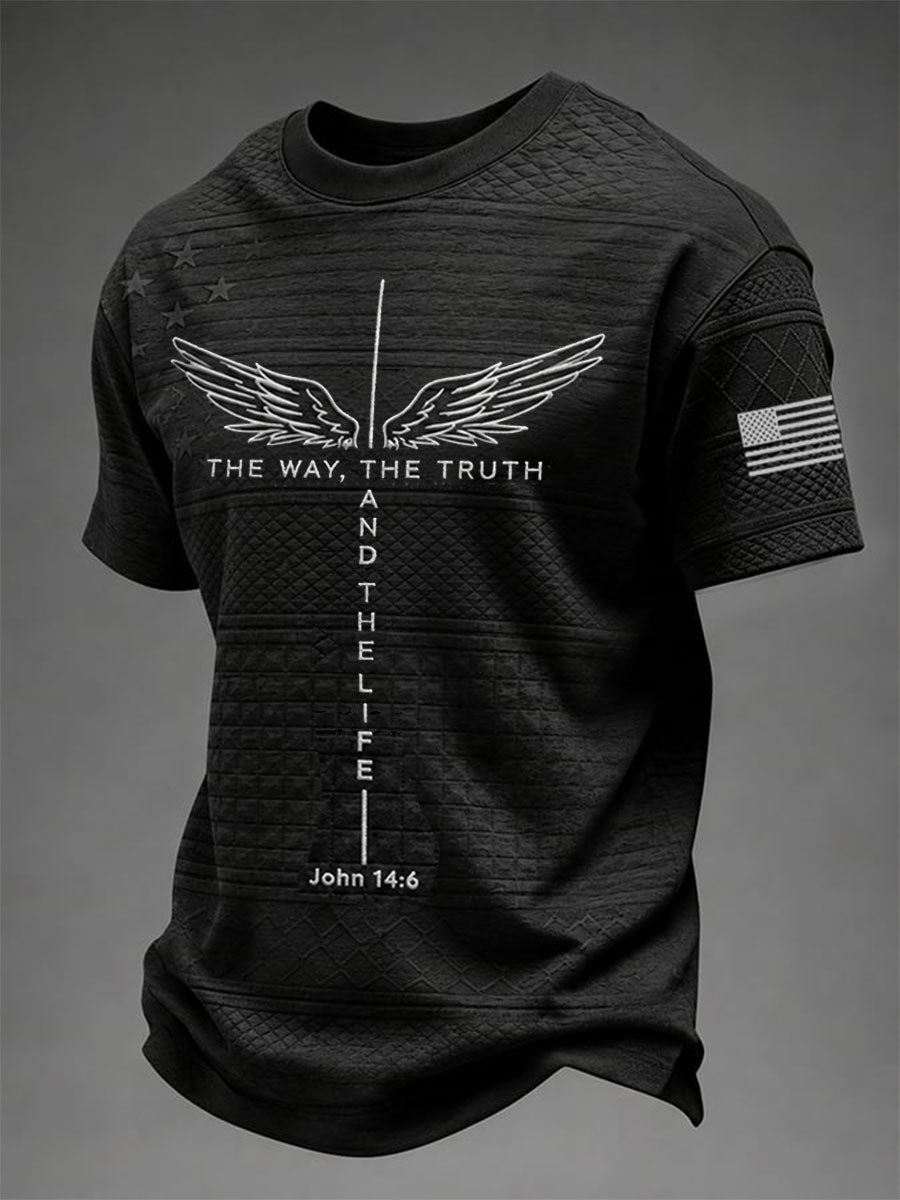 Men's The Way The Truth The Life Short Sleeves T-shirt
