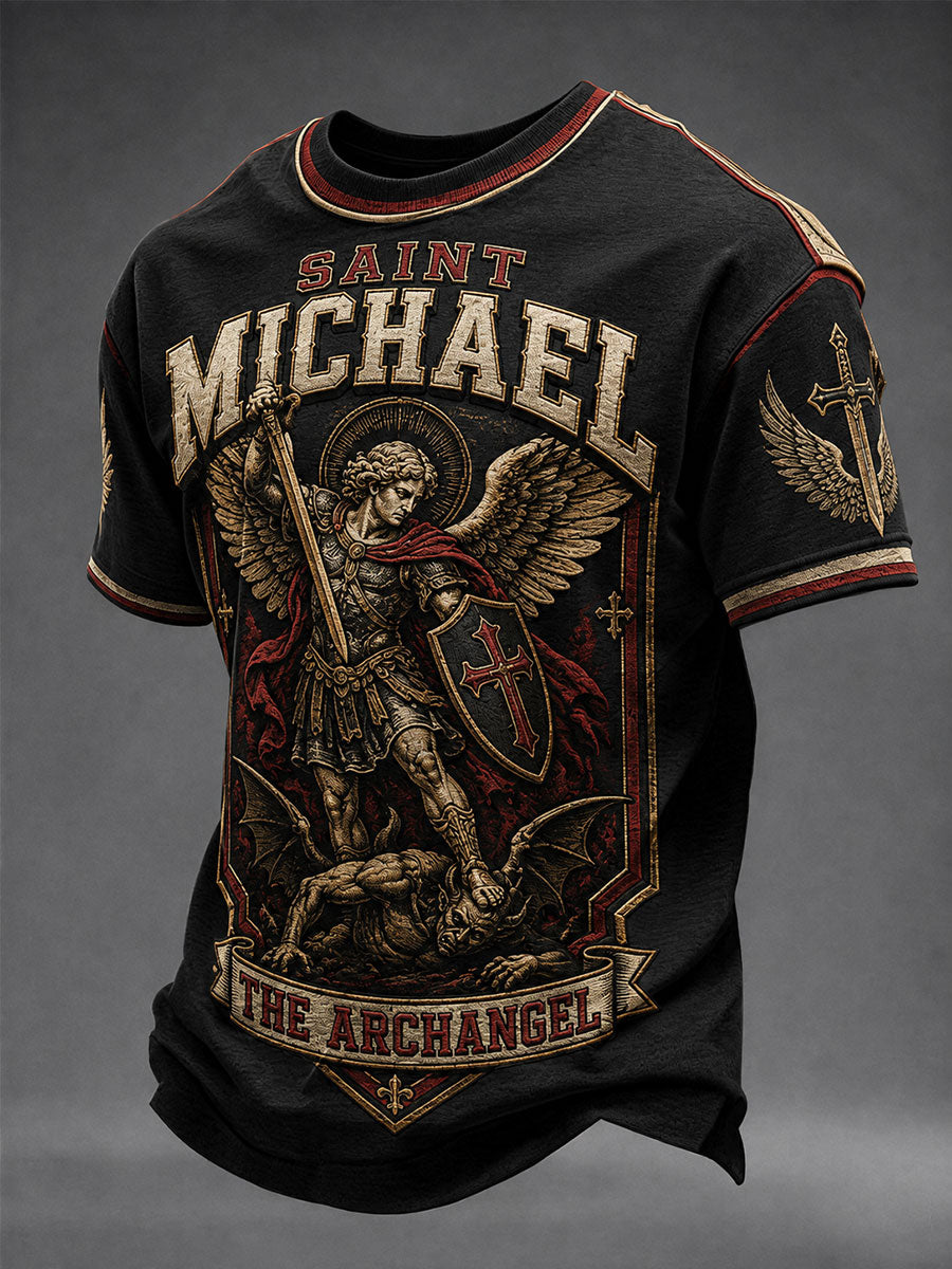 Men's Saint Michael The Archangel Short Sleeves T-shirt