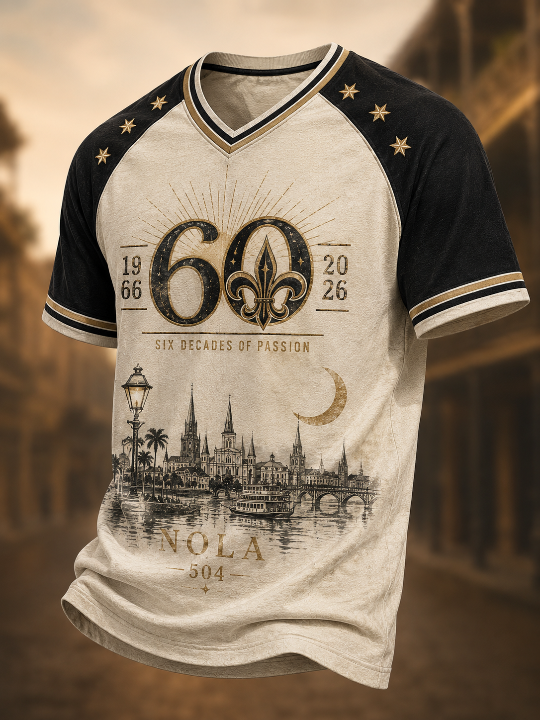 Men's New Orleans Saints V-Neck T-Shirt