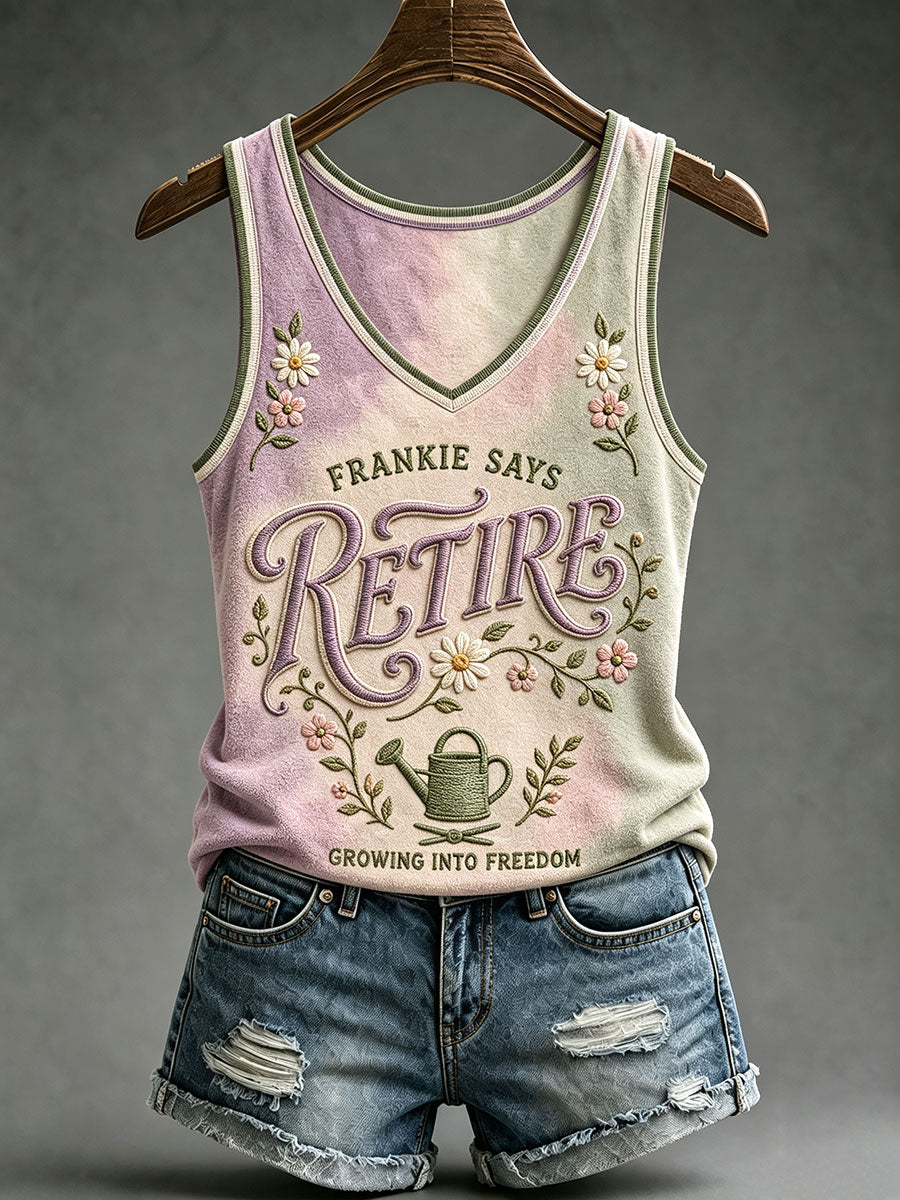 Women's "Frankie says retire" vests