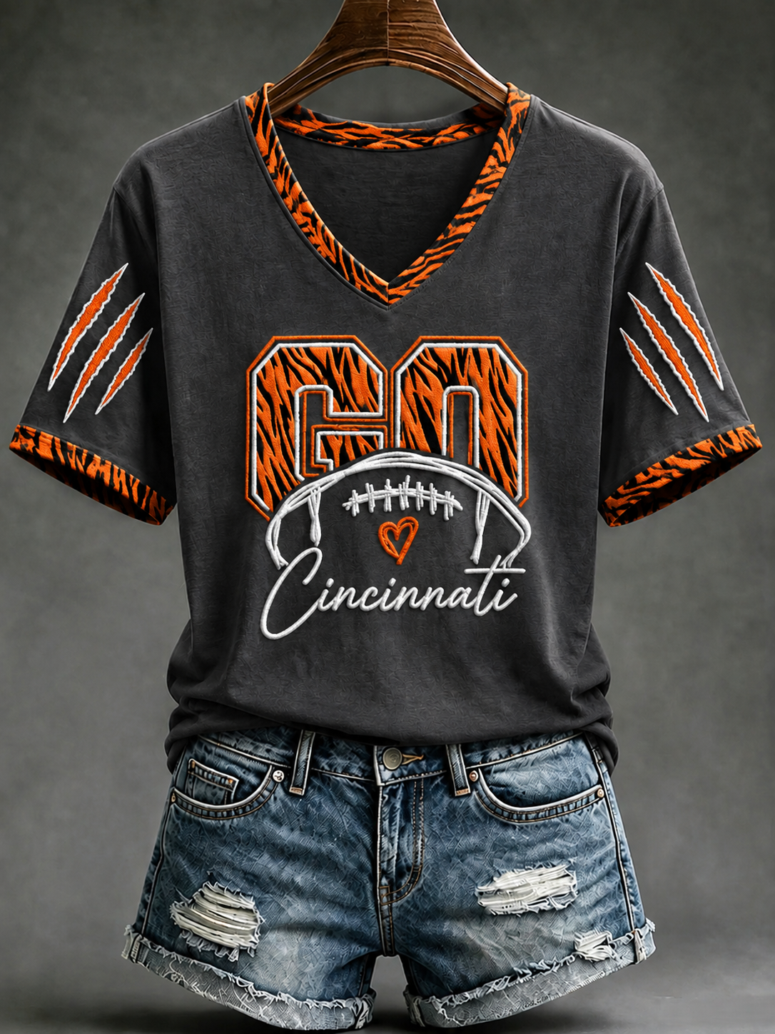Women's Football Short-sleeved T-shirt