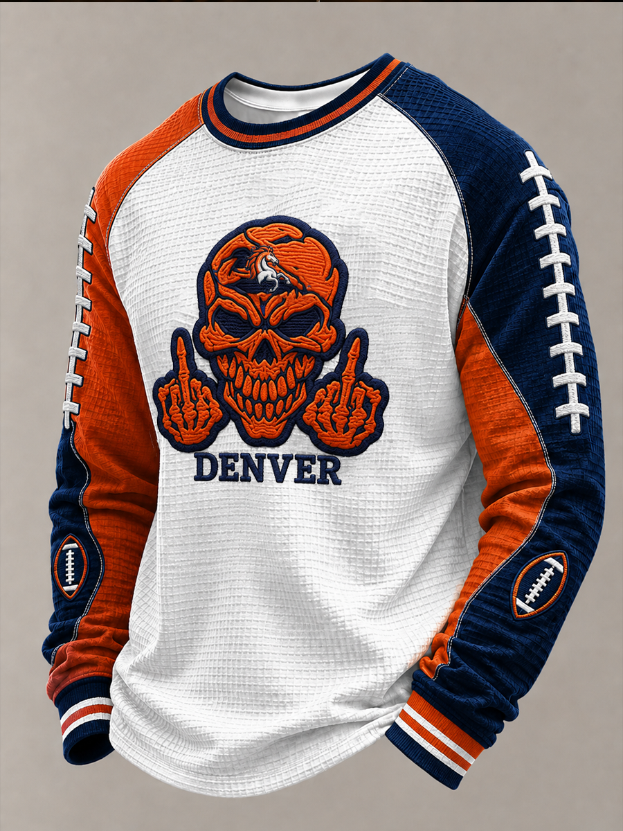 Men's Football Fans Gameday Waffle Long Sleeve Top