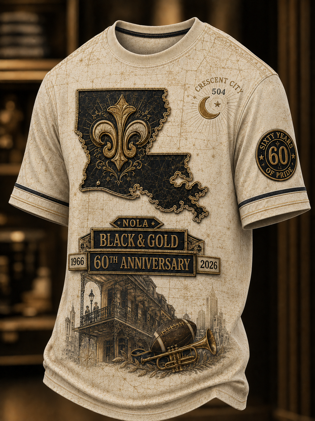 Men's New Orleans Saints Short Sleeves T-Shirt