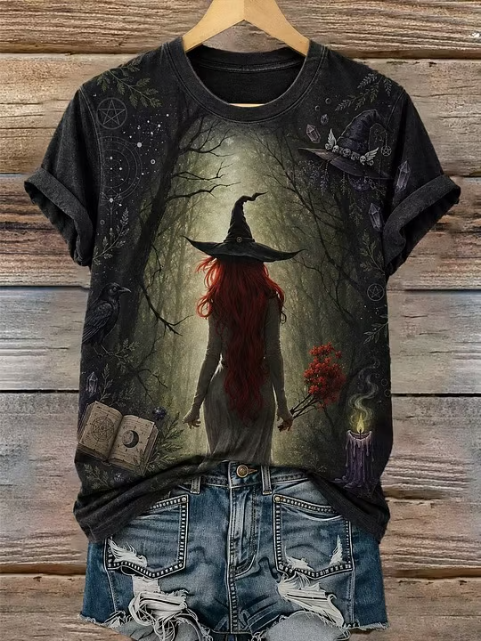 Women's Halloween Short-sleeved T-shirt
