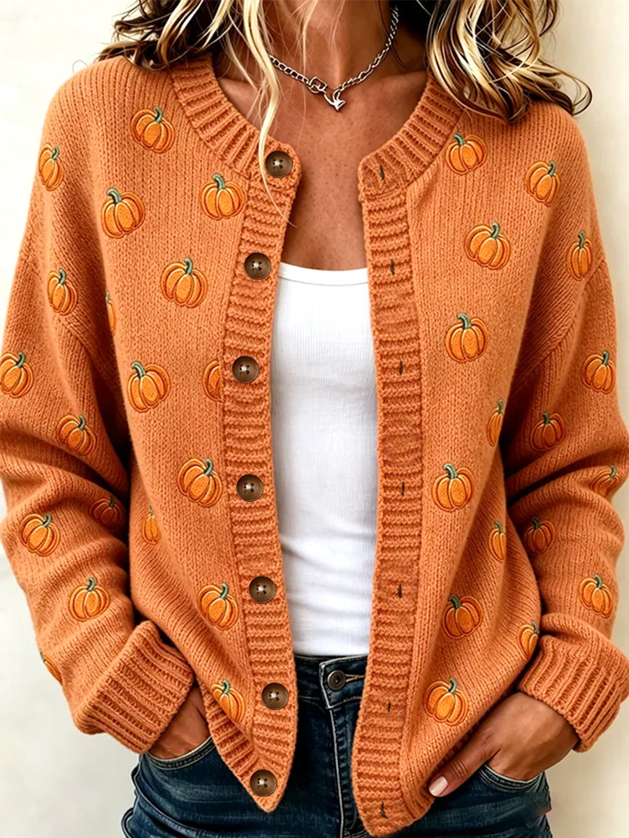 Women's Cozy Season Printed Casual Cardigan