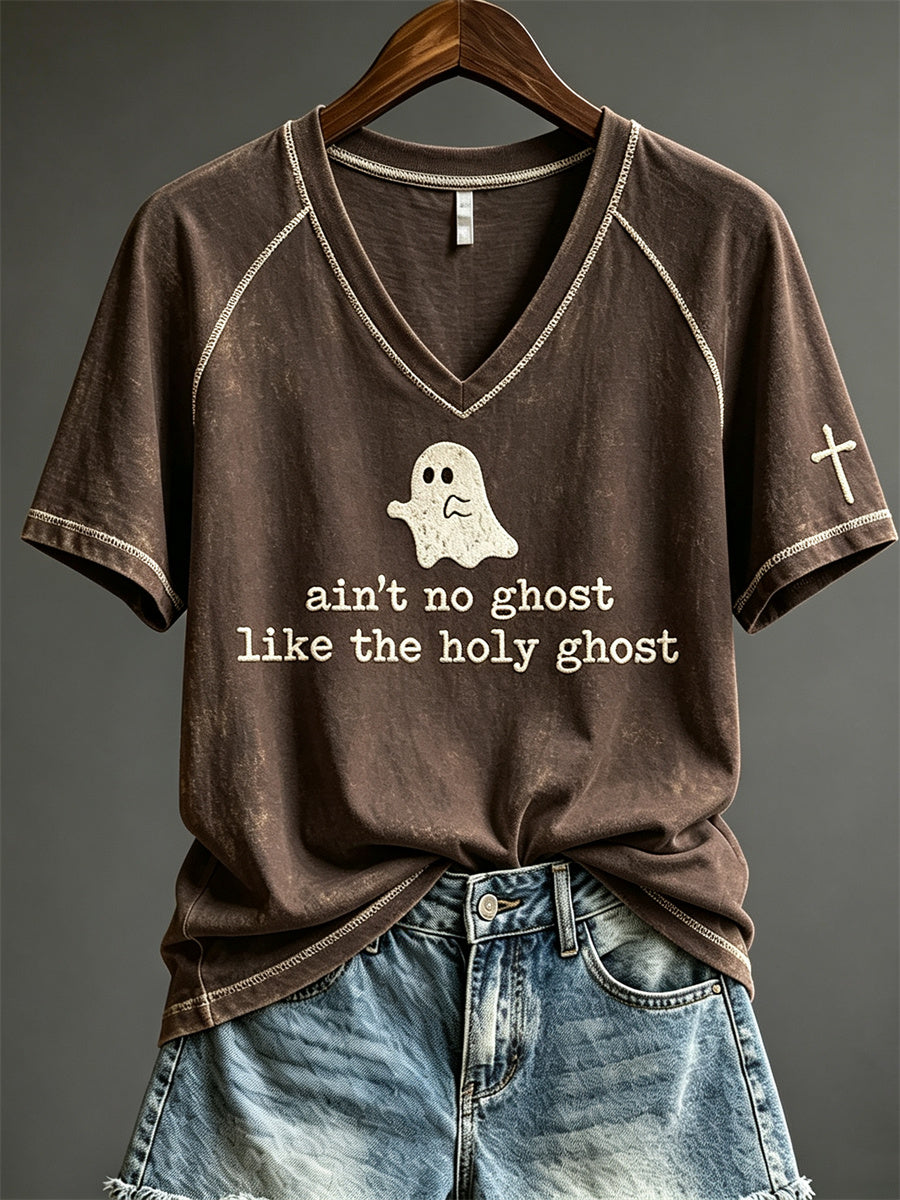 Women's Ain't No Ghost Like the Holy Ghost Print short-sleeved T-shirt