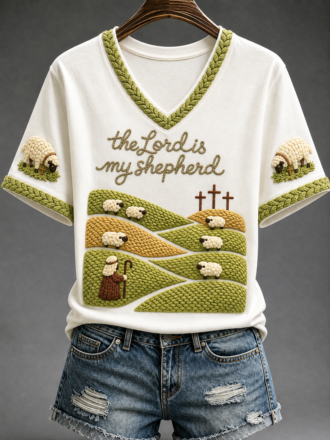 Women's The Lord Is My Shepherd Short-sleeved T-shirt