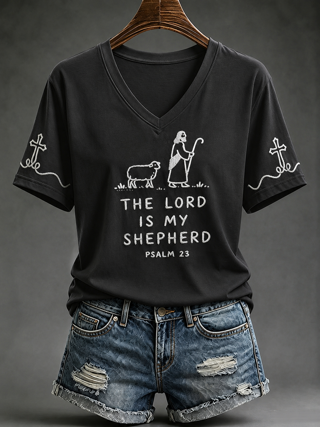 Women's The Lord Is My Shepherd Short-sleeved T-shirt