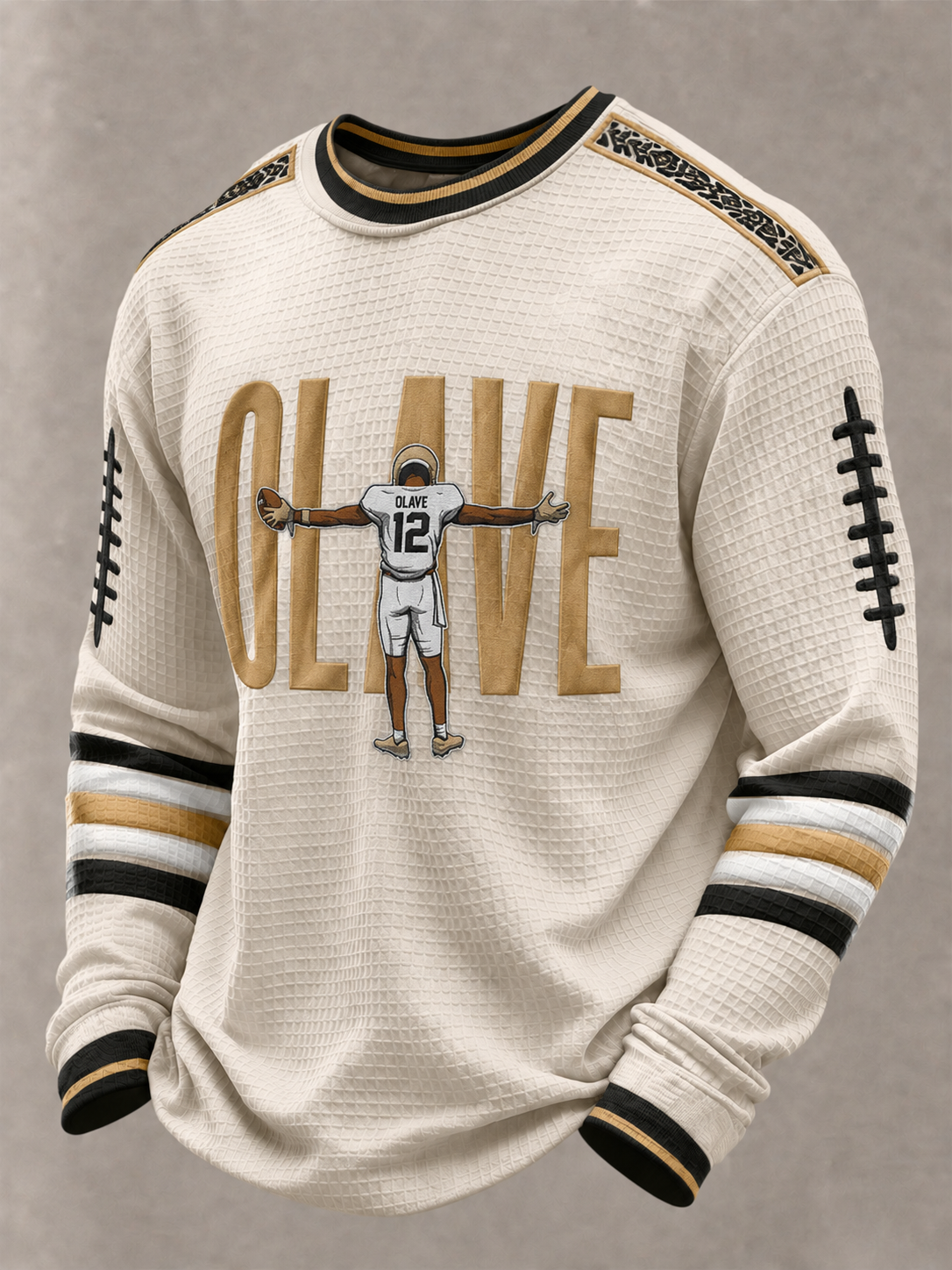 Men's Football Waffle Sweatshirt